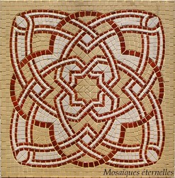 Table mosaique entrelacs
